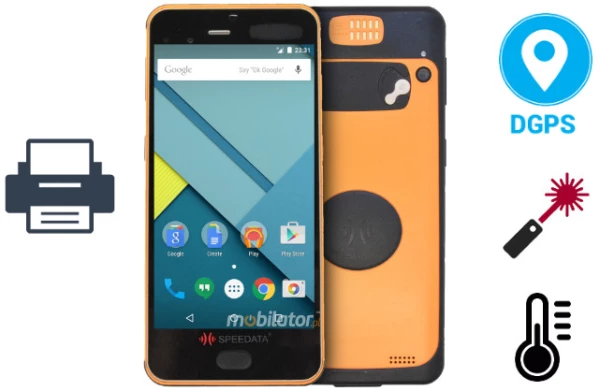 Rugged waterproof industrial data collector Speedata KT55 + Printer + DGPS + Infrared distance meter + Temperature sensor