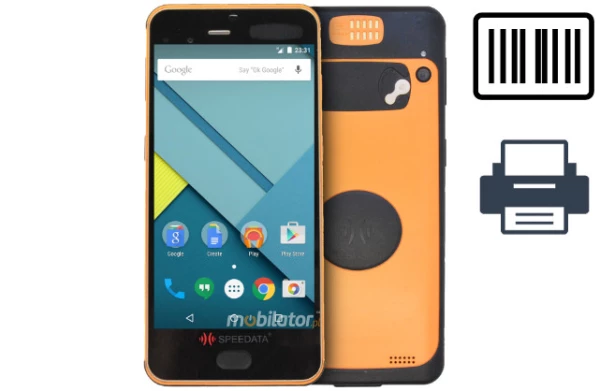 Rugged waterproof industrial data collector Speedata KT55 + 2D Scanner + Printer