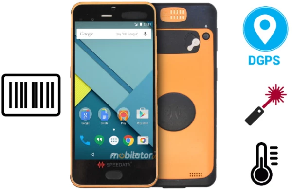 Rugged waterproof industrial data collector Speedata KT55 + 2D Scanner + DGPS + Laser distance reader + temperature sensor