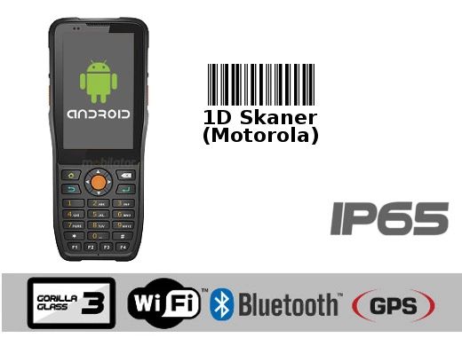 Rugged Waterproof Industrial Data Collector MobiPad MP-HTK38n v.4