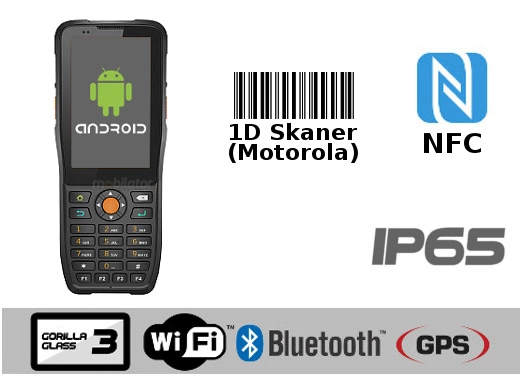 Rugged Waterproof Industrial Data Collector MobiPad MP-HTK38n v.5