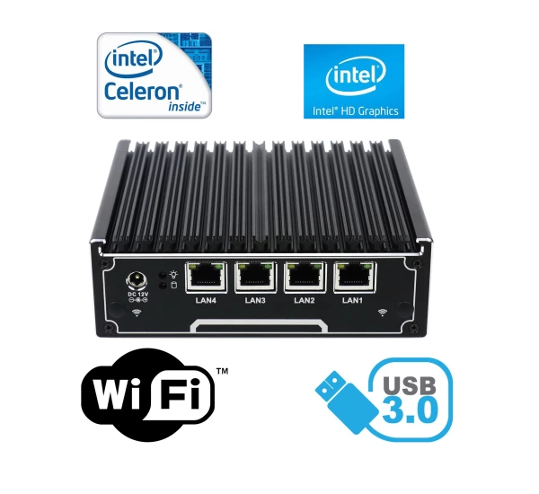 Wzmocniony mini Komputer Przemysłowy Fanless MiniPC IBOX-NM21 WiFi v.1