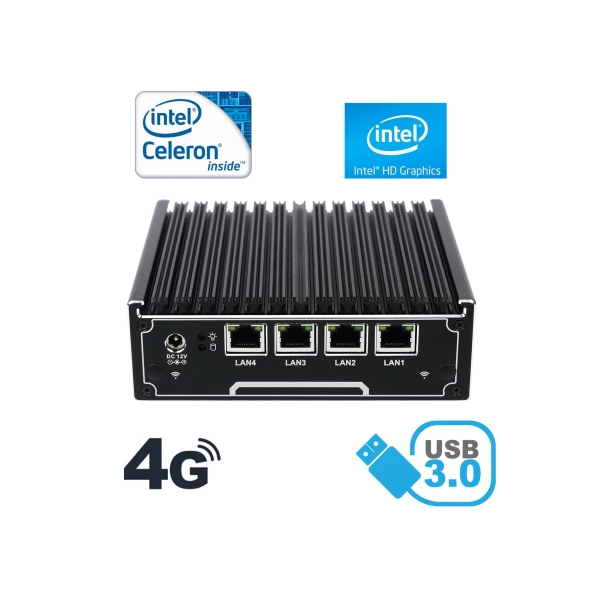 Wzmocniony mini Komputer Przemysłowy Fanless MiniPC IBOX-NM21 v.6