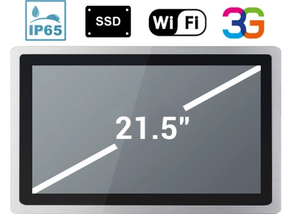 Komputer przemysłowy PanelPC z ekranem dotykowym  dla straży pożarnej Odporny na wilgoć i deszcz  MobiBOX IP65 i5 21.5 Full HD