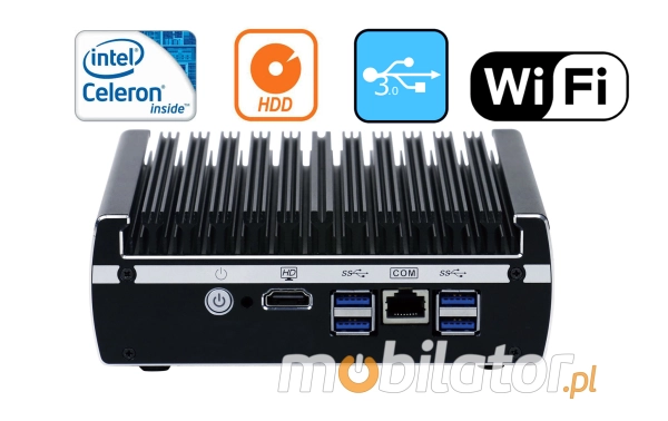 Rugged Mini Industrial Computer Fanless MiniPC IBOX-NM31A WiFi v.3