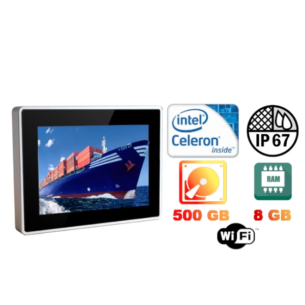 Touch screen computer (IP67 standard for the ENTIRE enclosure) - QBOX 12 (3855U) v.6