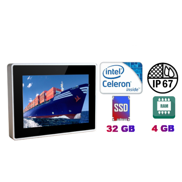 Touch screen computer (IP67 standard for the ENTIRE enclosure) - QBOX 12 (3855U) v.1