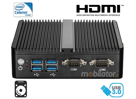 Computer Industry Fanless MiniPC yBOX GX30 (2 LAN) - J1900 v.3
