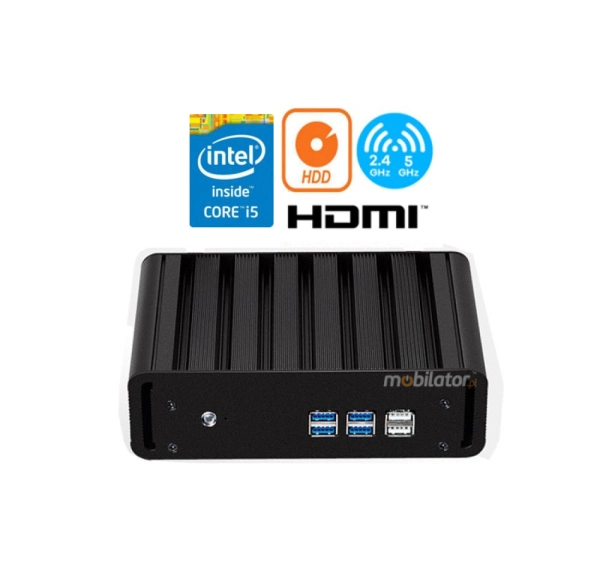 Wzmocniony bezwentylatorowy komputer przemysłowy MiniPC yBOX-X31-i5 5200U v.5