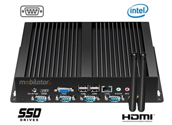 Computer Industry Fanless MiniPC  yBOX - X26G (4COM) - 1007U v.1