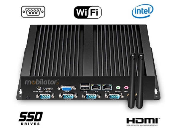 Computer Industry Fanless MiniPC  yBOX - X26G (4COM) - N2830 v.4