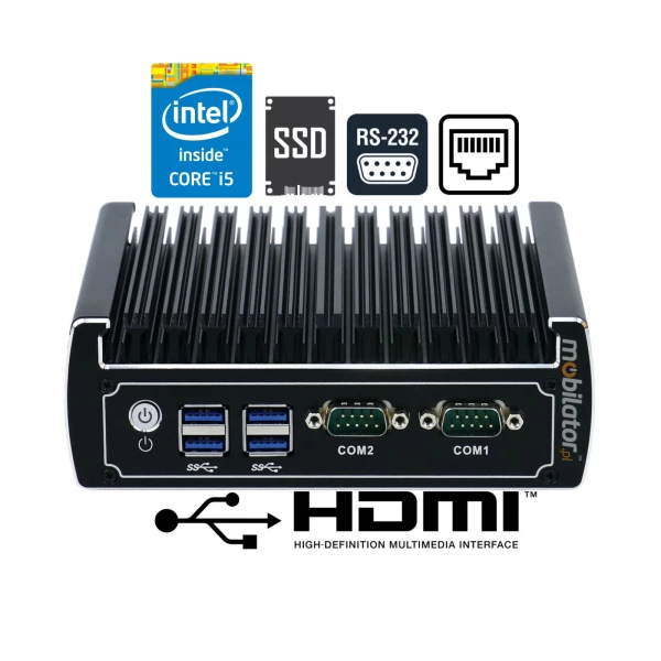 Efficient industrial mini computer with Intel i5 Core - IBOX-501 N15 i5-6200U v.1