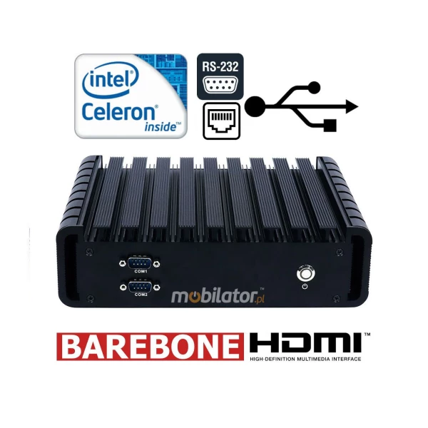 Industrial durable mini computer IBOX-603 3855U Barebone