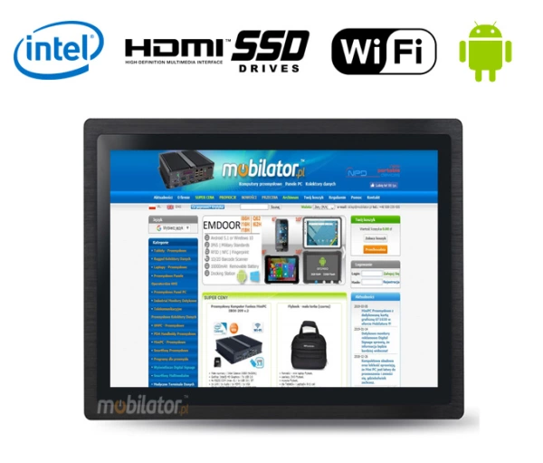 7inch touch screen panel pc (1024*600) 16:9 without touch, A64 Quad-core Cortex-A53 2G+8G Capacitive touch screen wifi IP65 for the front bezel