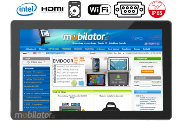 Dotykowy panel do automatyki przemysłowej