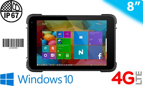 Emdoor I86HH v.3 - Nowoczesny wytrzymały tablet przemysłowy z czytnikiem kodów kreskowych 1D - do zarzadzania produkcją