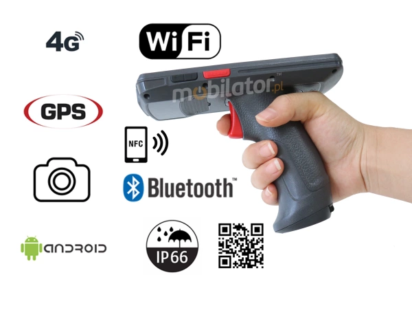  Wydajny z normą IP66 kolektor danych z czytnikiem kodów 2D oraz technologią NFC MobiPad SL70