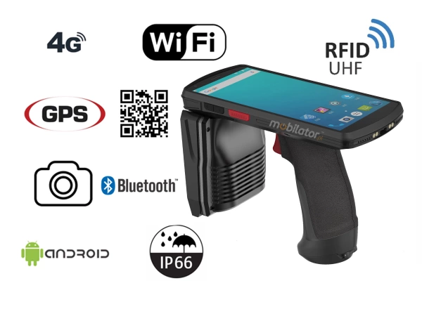  Wodoszczelny terminal danych z uchwytem pistoletowym oraz skanerem kodów 1D/2D odporny na niskie i wysokie temperatury  MobiPad SL70
