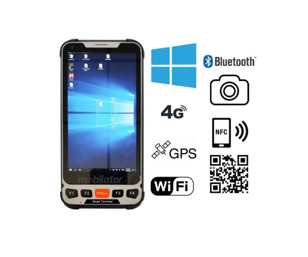 Rugged data collector, IP67, 4GB RAM, 64GB ROM, NFC and Honeywell 2D scanner - Mobipad SH5 v.2 