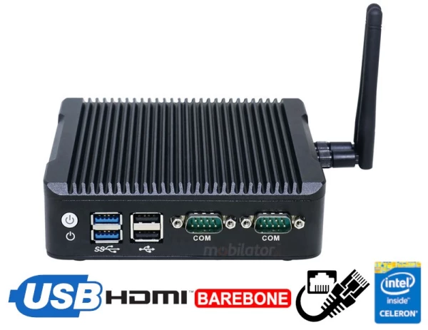 IBOX N5B v.4 - MiniPC with WiFi, BT, Intel Celeron processor, 2x USB 2.0, 2x USB 3.0 and 2x RJ-45 LAN inputs, 128GB SSD and 8GB DDR3L RAM