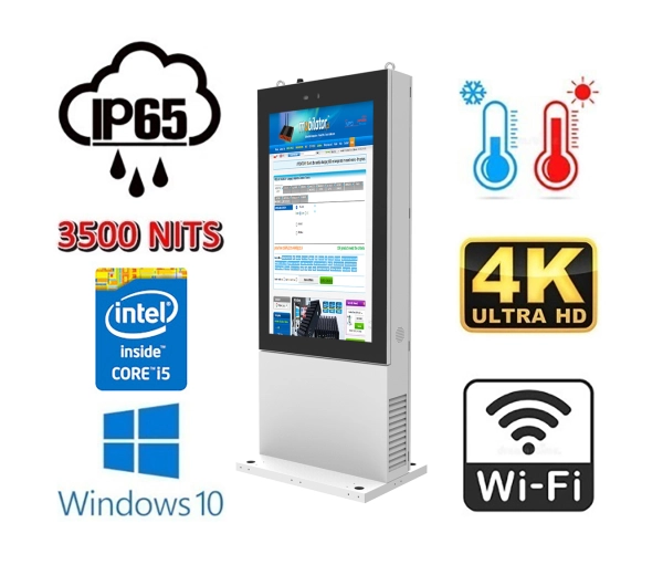  kiosk zewnętrzny stojący wodoszczelny cichy Trex 55W