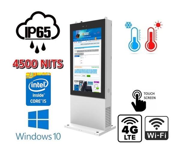  kiosk interaktywny zewnętrzny przemysłowy Trex 55W