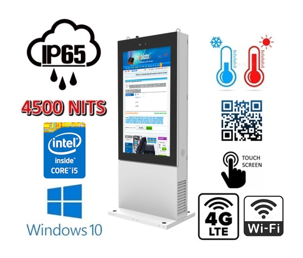  zewnętrzny kiosk informacyjny panel sterowniczy Trex 55w