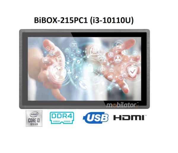 BIBOX-215PC1 dobrej jakości Wytrzymały wzmocniony przemysłowy Sterowniczy panel PC