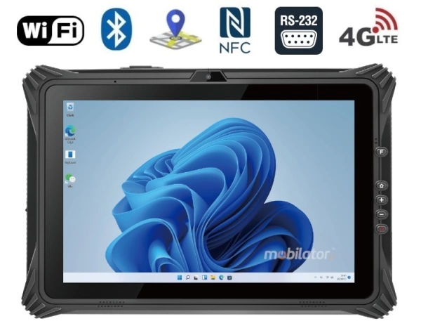 Tablet przemysłowy dla pracowników terenowych ze skanerem 2D kodów kreskowych Emdoor I20A i z dokładnymi mapami GPS