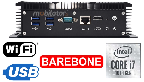 HyBOX 1009 niezawodny specjalistyczny odporny wydajny wielofunkcyjny komputer przemysłowy odporny na wysokie i niskie temperatury 