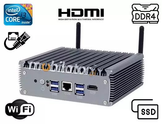 yBOX-X56-(6LAN)-I3 1125G4 v.1 Wytrzymały komputer przemysłowy