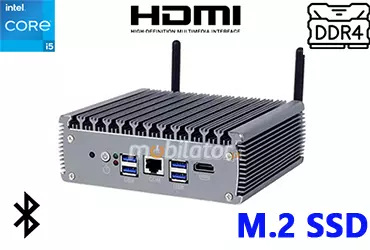 yBOX-X56-(6LAN)-I5 1135G7 Przemysłowy komputer na hurtowni, USB, WIFI, 8GB RAM, 256GB M.2 SSD, 6 LAN