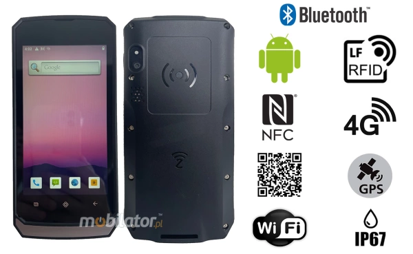 MobiPAD V20 – kolektor danych z NFC i  skanerem kodów 2D, idealny do magazynu, wydajny i wytrzymały, procesor 8 rdzeni, 4GB RAM i 64GB ROM