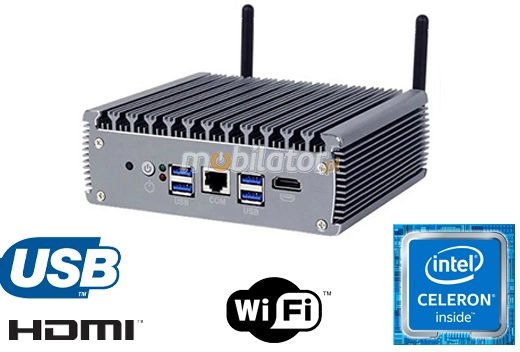 MiniPC yBOX-X56 - Kompaktowy budżetowy komputer przemysłowy bezwentylatorowy energooszczędny specjalistyczny odporny