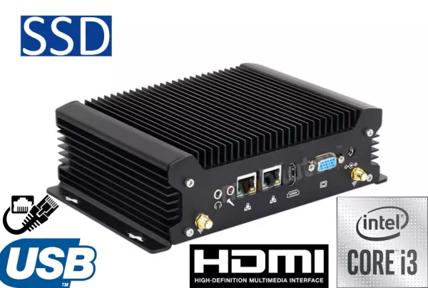 MiniPC yBOX X58 I3 10110U Niewielkich wymiarów komputer przemysłowy komputer przemysłowy odporny na wysokie temperatury komputer przemysłowy odporny na niskie temperatury  Przemysłowy komputer dla hurtowni  komputer przemysłowy na magazyn  Przemysłow