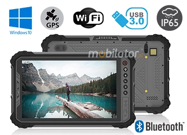 MobiPAD 9TS-M - pancerny tablet z wysokiej precyzji GPS, 8-calowy ekran, procesor Intel i5-8200Y, 8GB RAM, 256GB ROM, LTE 4G, pyłoodporny, wodoodporny, wytrzymały tablet przemysłowy, norma IP65