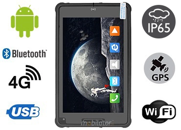 MobiPAD 8TS-5A - Profesjonalny tablet pancerny, ekran 8 cali 1920x1200, Android 11, procesor 8x2.0GHz, LTE, norma odporności IP65, wytrzymały tablet na warunki ekstremalne, do magazynów i pracy w terenie