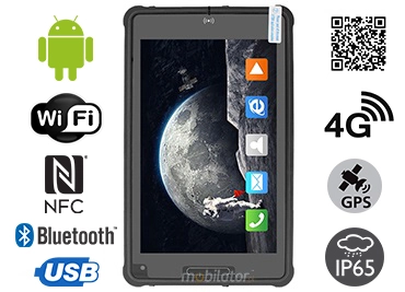 MobiPAD 8TS-5A - Profesjonalny tablet mobilny z ekranem 1920x1200, NFC, skanerem 2D Newland N1, procesorem 8x2.0GHz, 6GB RAM, 128GB ROM, LTE, Android 11, odporny na wodę i pył, pancerny tablet dla przemysłu i logistyki