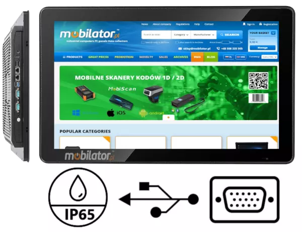 BiBox104-I58 odporny panel roboczy dla przemysłu