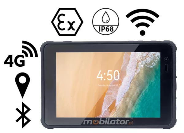 MobiPad Tex81 tablet z normą IP i certifikatem ATEX