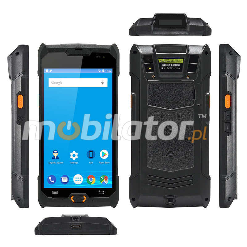 Przemysowy kolektor danych MobiPad CTX-505 IP67 Android 6.0 GPS Bluetooth mobilator.pl Aparat Gorilla Glass3