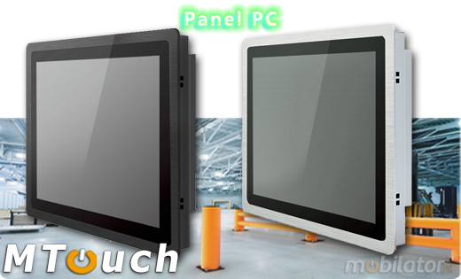 MTouch Operatorski Panel Przemyslowy Fanless MobiBOX IP65 J1900 17 Komputer panelowy Panel PC  Przemysowy komputer panelowy Ekran rezystancyjny 5 wire resistive wywietlacz 17 cali mobilator.pl New Portable Devices Windows RS-232 COM VGA HDMI Intel Celeron 