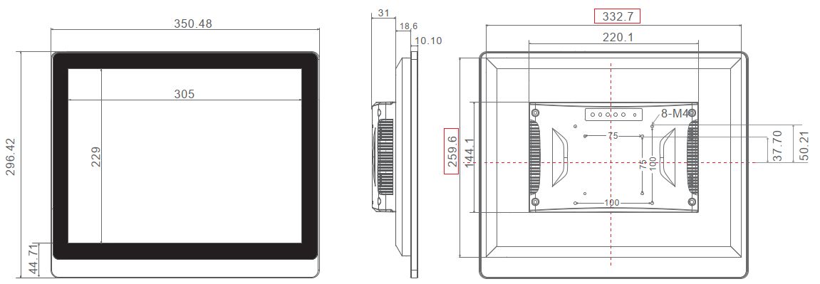 przemysowy panel operatorski panel PC komputer przemysowy odporny wodoodporny pyoodporny wstrzsoodporny wzmocniony IP65 wifi
