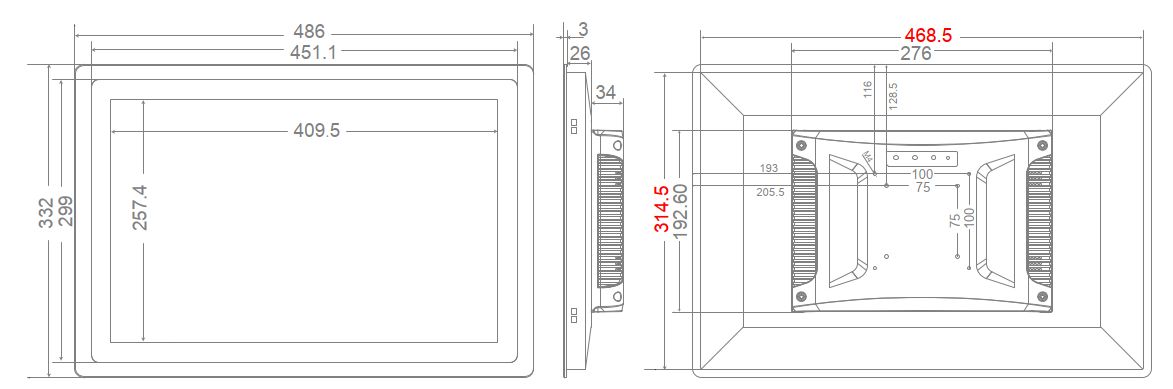 MobiTouch -  wzmocniony Panel komputerowy z systemem Android i z norm IP65 na przedni cz obudowy mobilator com intel j1900 pl