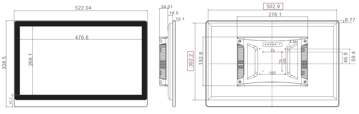 przemysłowy panel operatorski panel PC komputer przemysłowy odporny wodoodporny pyłoodporny wstrząsoodporny wzmocniony IP65 wifi