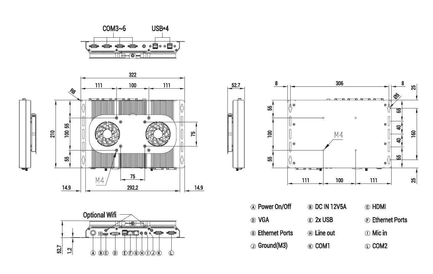 Klawiatura alfanumeryczna MobiPad MPS8W