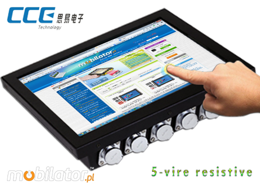 Industial Touch PC CCETouch CT15-PC Komputer panelowy Panel PC Norma odpornoci IP65 Przemysowy komputer panelowy Ekran rezystancyjny 5 wire resistive wywietlacz 15 cali mobilator.pl New Portable Devices Windows
