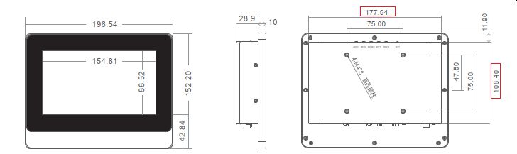 przemysowy panel operatorski panel PC komputer przemysowy odporny wodoodporny pyoodporny wstrzsoodporny wzmocniony IP65 wifi