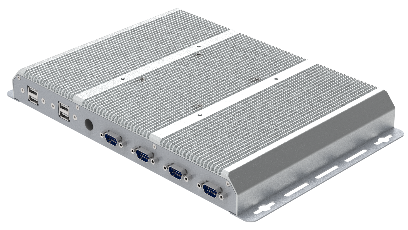 Minimaker BBPC-K02 - Wydajny wzmocniony mini komputer przemysowy z 2x (karta sieciowa) LAN RJ45 oraz portami szeregowymi COM RS232
