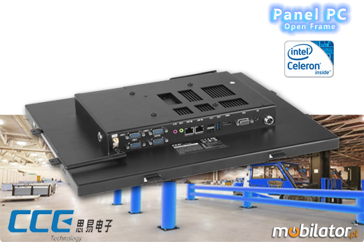 Komputer panelowy (Open Frame) CCETouch CT17-OPCR Komputer panelowy Panel PC Open Frame Przemysowy komputer panelowy Ekran rezystancyjny 5 wire resistive wywietlacz 17 cali mobilator.pl New Portable Devices Windows Intel Celeron Open Frame Touch Screen PC CCETouch CT17-OPCR do zabudowy kiosk internetowy bankomat
